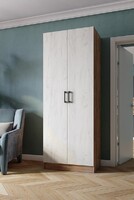 Шкаф Вегас 800 Дуб крафт табачный/Дуб крафт белый