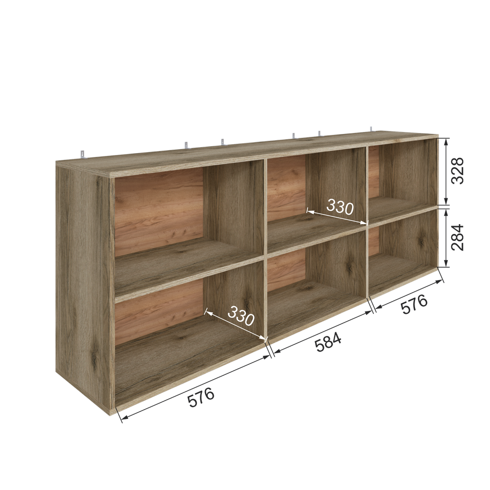 Полка навесная открытая 1.8 Мадрид ПН-1 Дуб делано