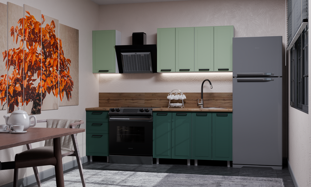 Кухня Ромашка 1.6 крем без столешницы, без ручек